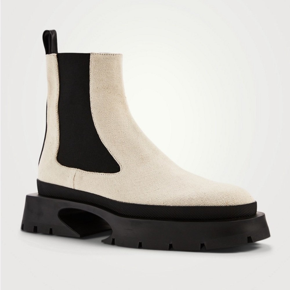 Jill Sander Canvas Chelsea Boots Size 37